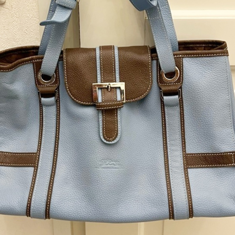 VTG Longchamp Leather Handbag - Picture 11 of 12